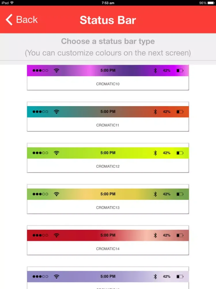Capturas de tela do Dockify - Colorful Docks and Status Bars iPad 