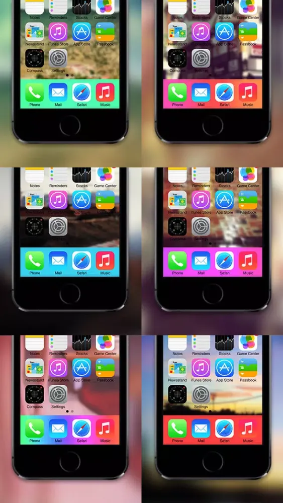 Capturas de tela do Dockify - Colorful Docks and Status Bars