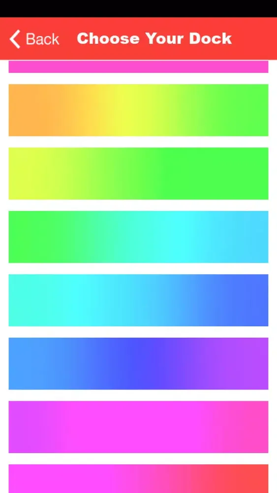 Capturas de tela do Dockify - Colorful Docks and Status Bars