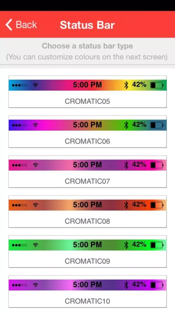 Capturas de tela do Dockify - Colorful Docks and Status Bars