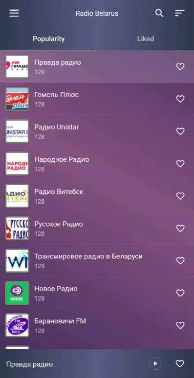 Radio Belarus Screenshots