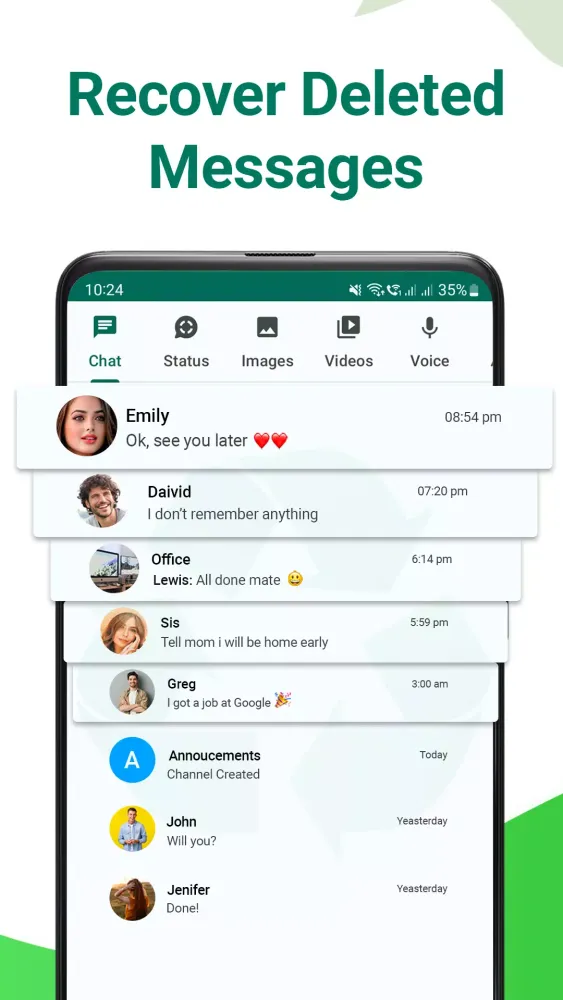 WhatsDelete Screenshots