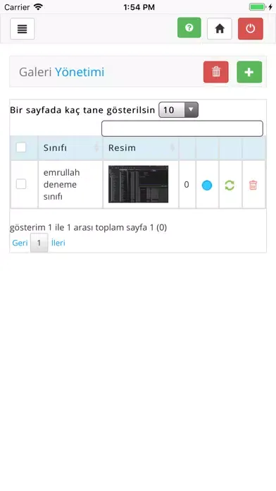 Çocuğum Yanımda Yönetici Ekran Görüntüleri