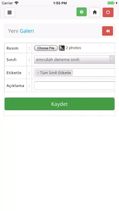 Çocuğum Yanımda Yönetici Ekran Görüntüleri