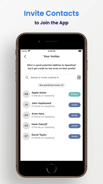 Captures d'écran de Speeding - Car Social App