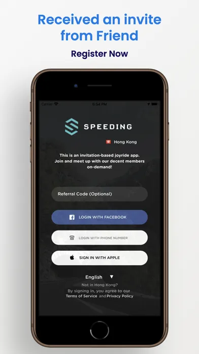 Captures d'écran de Speeding - Car Social App