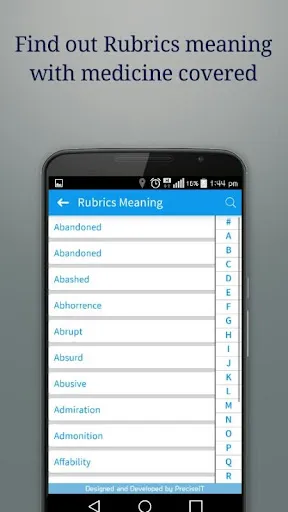 Capturas de tela do HomeoApp - for every Homeopath