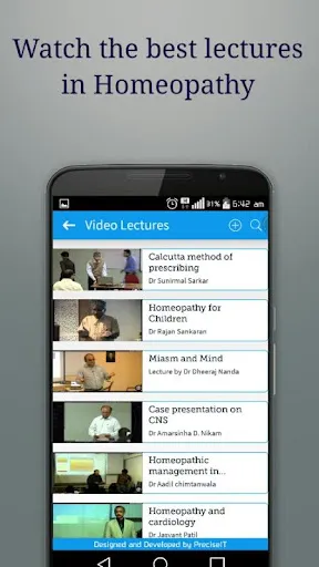 Capturas de tela do HomeoApp - for every Homeopath