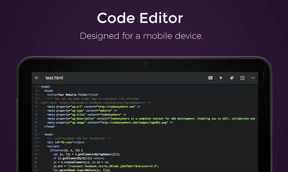 Codeanywhere Ekran Görüntüleri