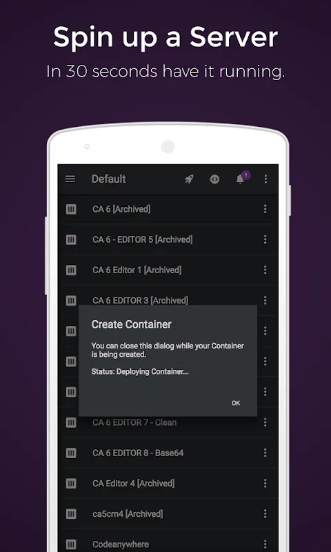 Codeanywhere Ekran Görüntüleri