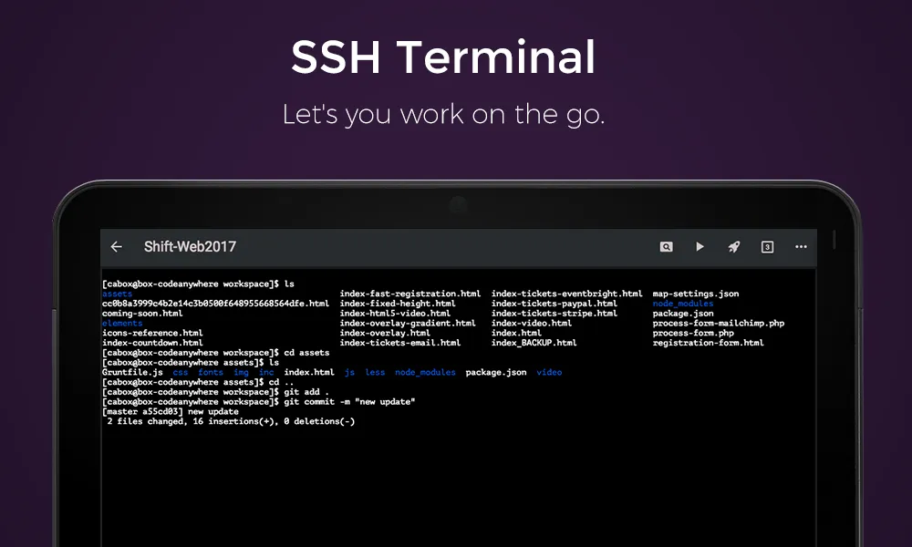 Codeanywhere Ekran Görüntüleri