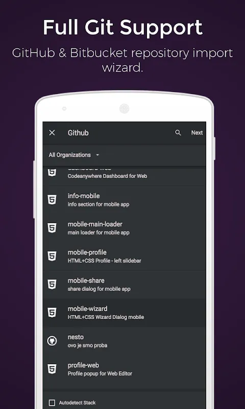 Codeanywhere Ekran Görüntüleri