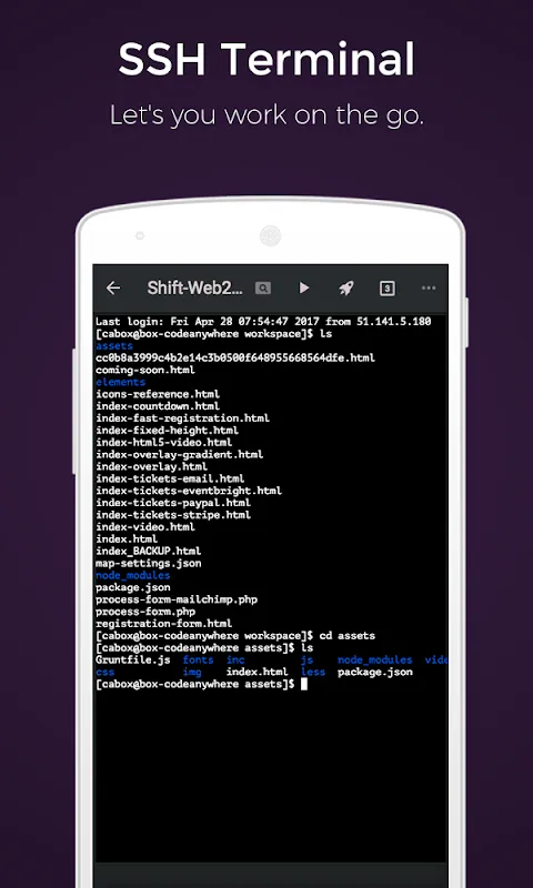 Codeanywhere Ekran Görüntüleri