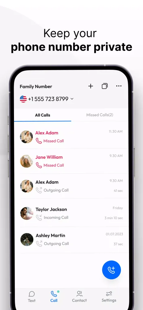 Ảnh chụp màn hình của Text Now Second Phone Number