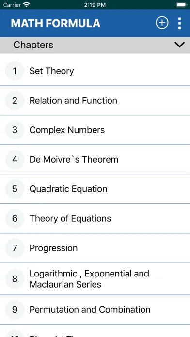 Math Formula for 11th 12th سکرین شاٹس