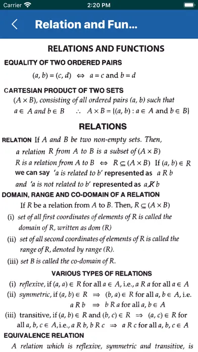 Math Formula for 11th 12th سکرین شاٹس