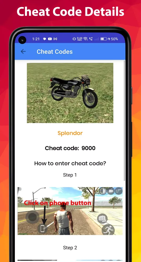 Screenshot di Indian bike driving cheat code