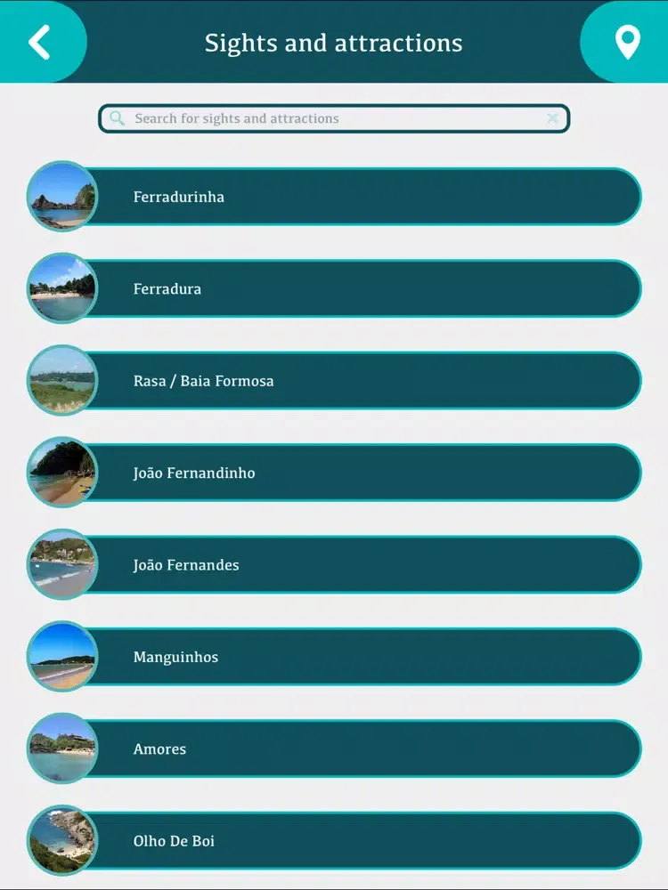 Buzios Travel Guide iPad  Screenshots