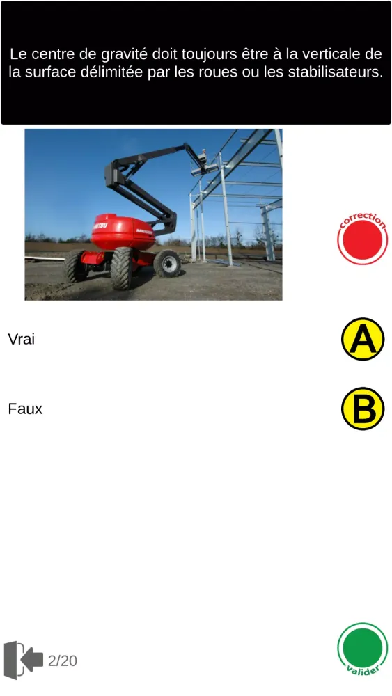 Examen CACES Screenshots