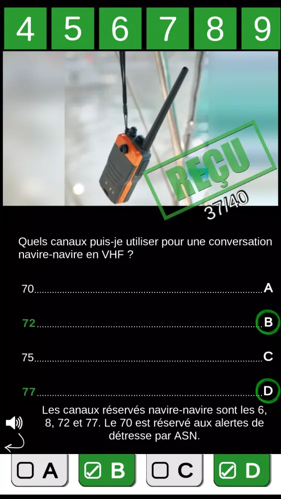 Examen Permis Bateau Côtier Screenshots