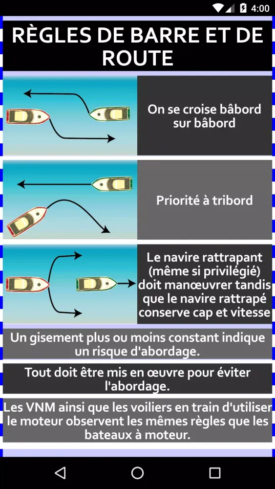 Examen Permis Bateau Côtier Screenshots