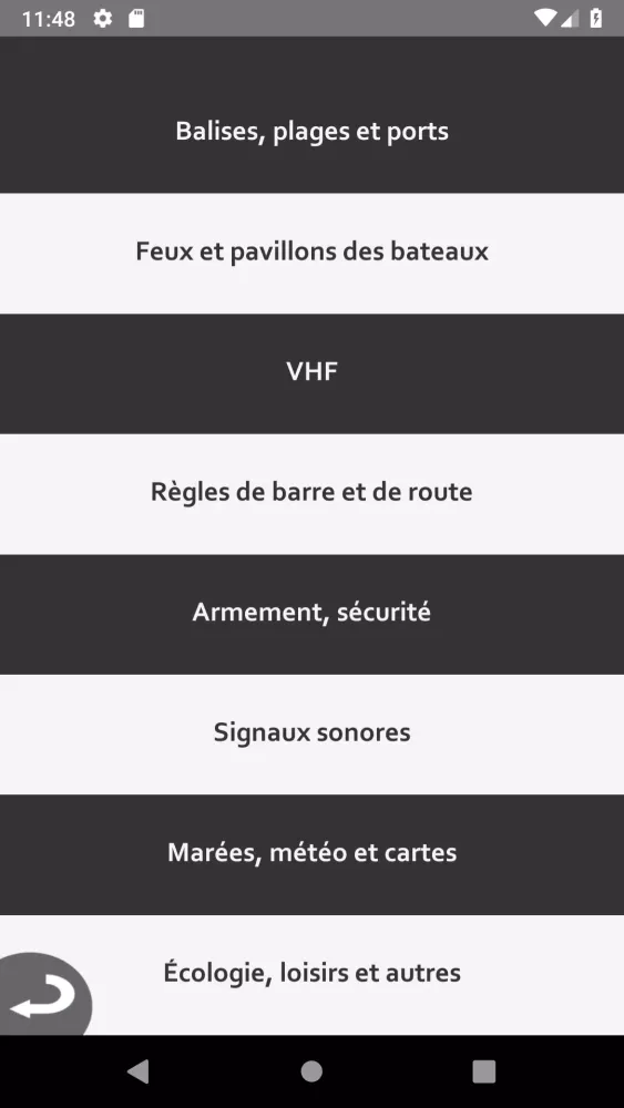 Examen Permis Bateau Côtier Screenshots