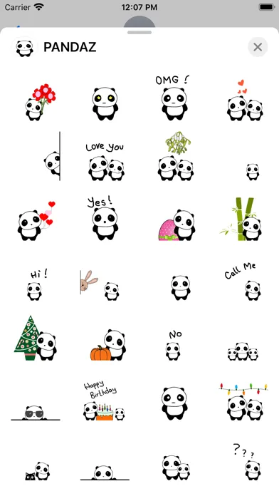 PANDAZ Sticker Pack Screenshots