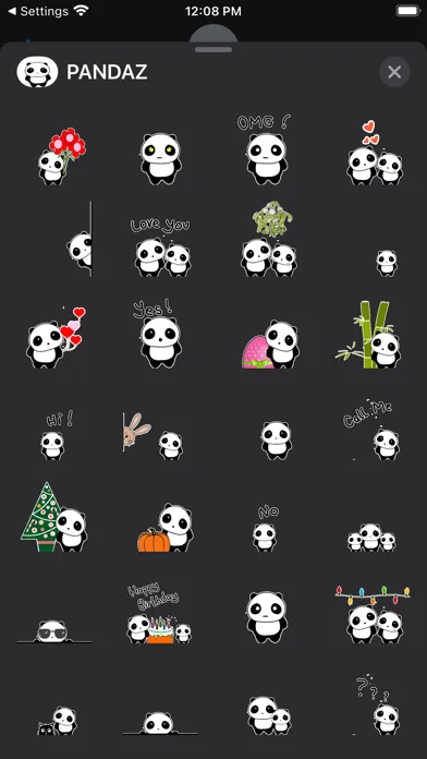 PANDAZ Sticker Pack Screenshots