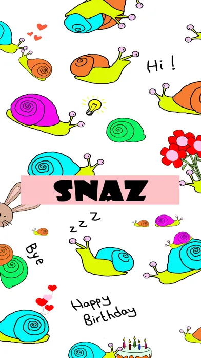 Tangkapan layar SNAZ Sticker Pack