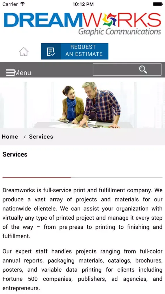 Dreamworks Graphic Communications Ekran Görüntüleri