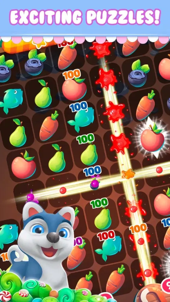 Ảnh chụp màn hình của Fruits Legend - best free candy puzzle game!