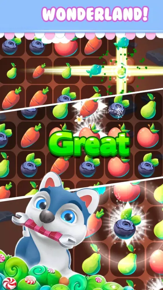 Ảnh chụp màn hình của Fruits Legend - best free candy puzzle game!