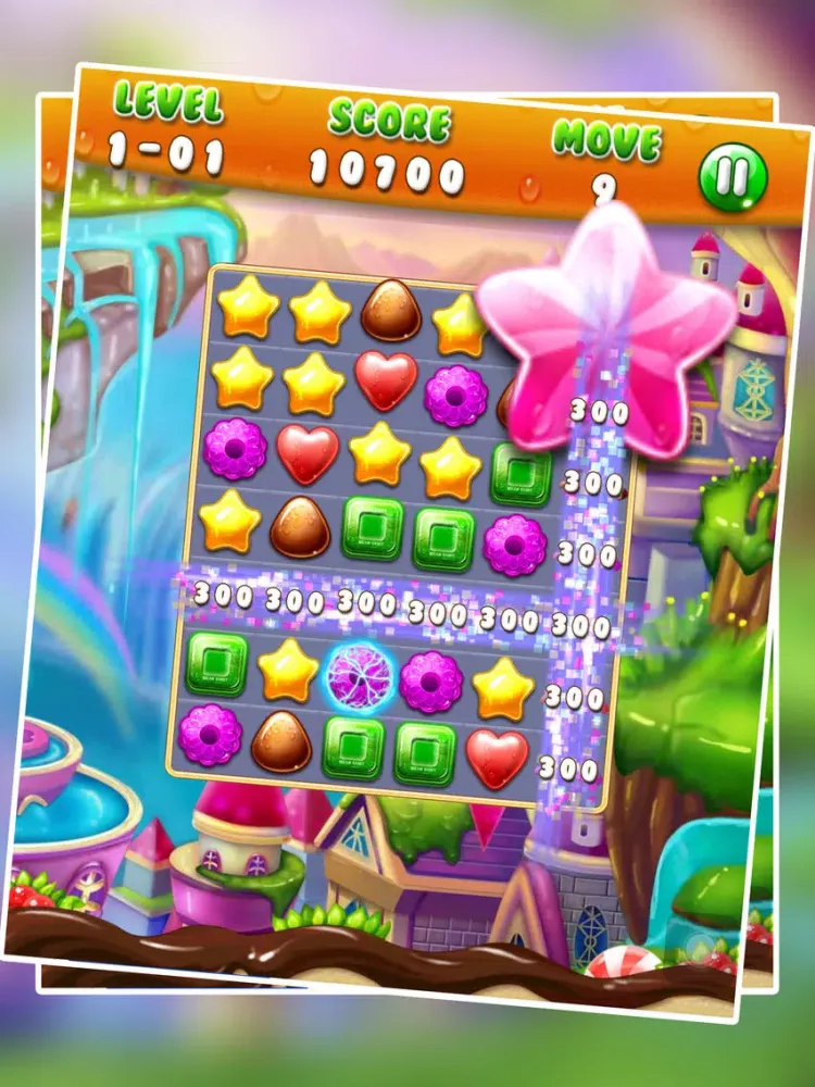 Ảnh chụp màn hình của Jelly Land - Free Match 3 Puzzle Game iPad 