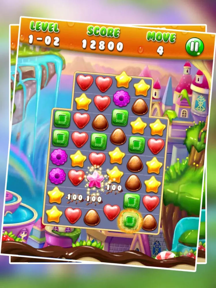 Ảnh chụp màn hình của Jelly Land - Free Match 3 Puzzle Game iPad 