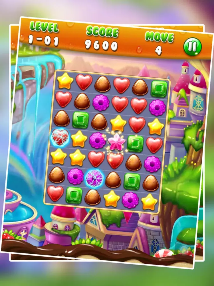Ảnh chụp màn hình của Jelly Land - Free Match 3 Puzzle Game iPad 