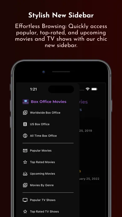 Capturas de tela do Box Office Movies (BOM)