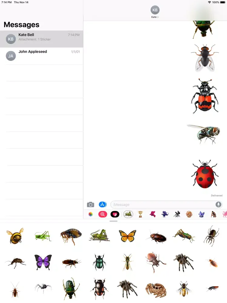 Insects Stickers iPad  स्क्रीनशॉट