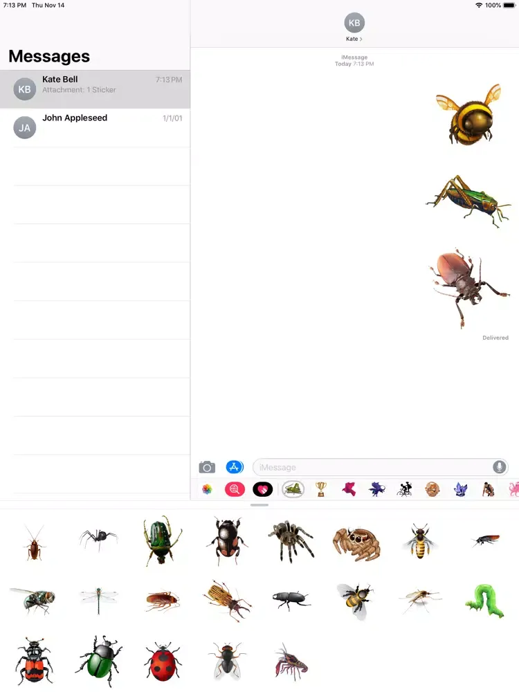 Insects Stickers iPad  स्क्रीनशॉट