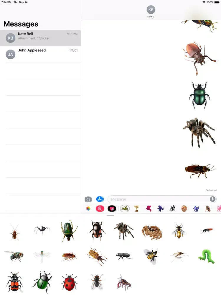 Insects Stickers iPad  स्क्रीनशॉट
