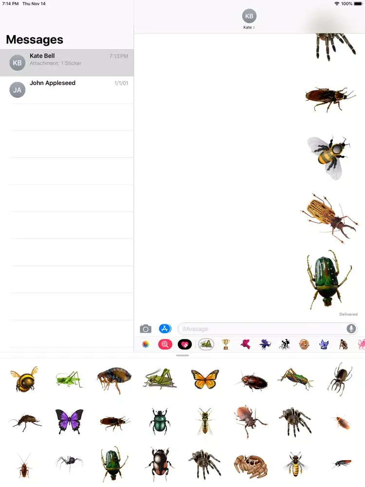 Insects Stickers iPad  स्क्रीनशॉट