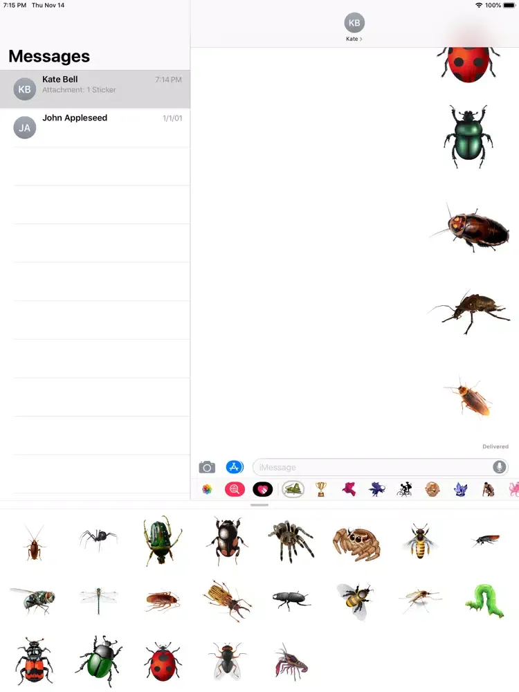 Insects Stickers iPad  स्क्रीनशॉट