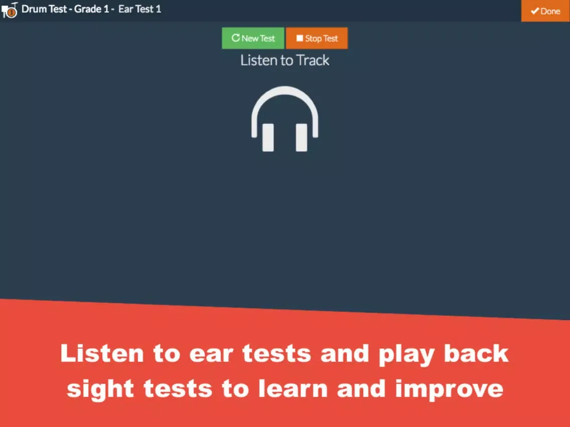 Zrzuty ekranu Grade 1 Drum Test Practice iPad 
