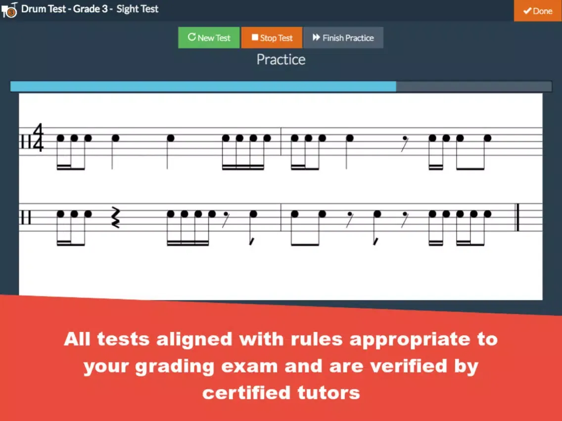 Grade 3 Drum Test Practice iPad スクリーンショット