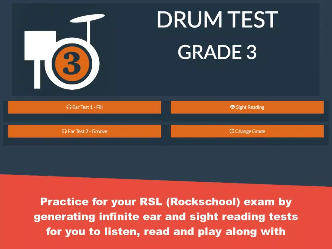 Grade 3 Drum Test Practice iPad スクリーンショット