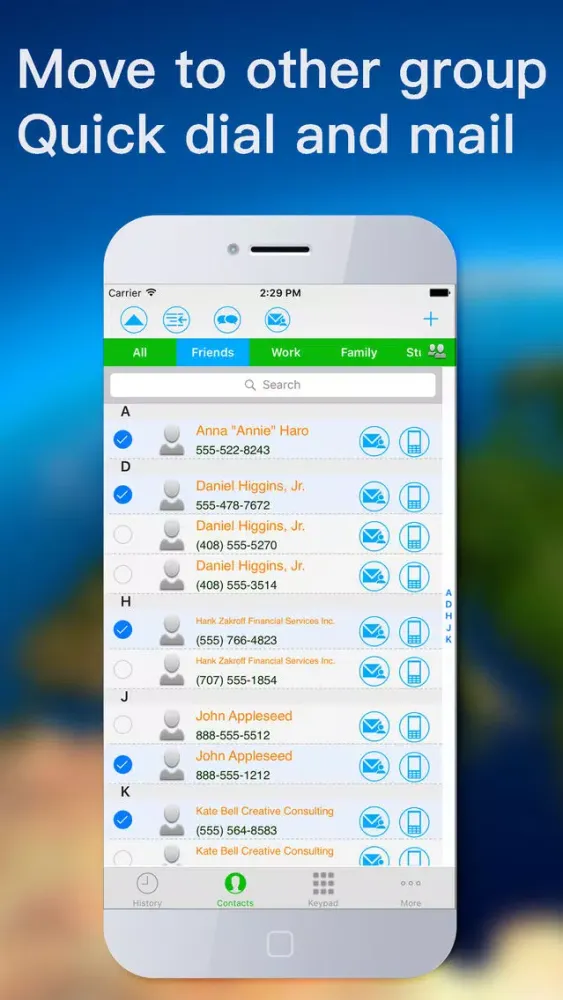 Contacts Helper - Group and manage your contacts Screenshots