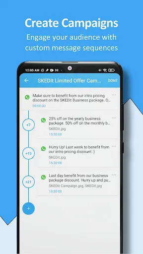 SKEDit: Auto Message Scheduler Screenshots