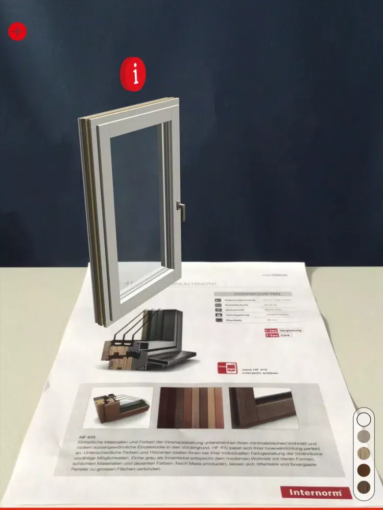 Tangkapan skrin Internorm iPad