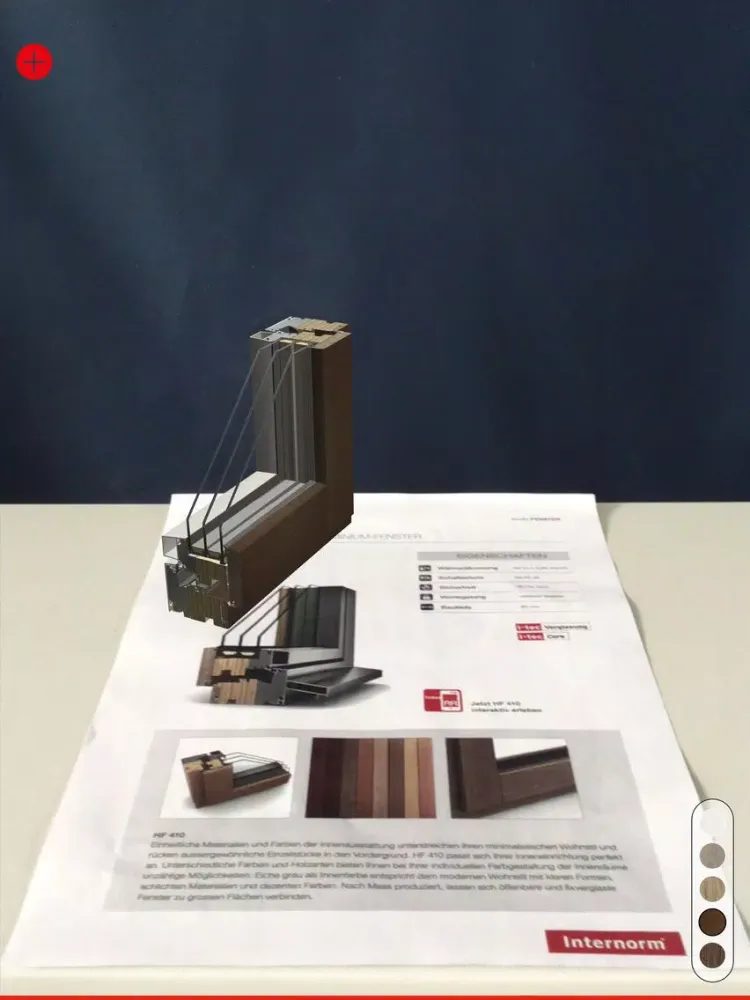 Tangkapan skrin Internorm iPad