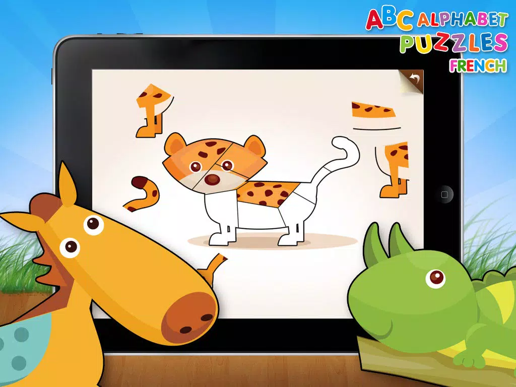 ABC French Alphabet Puzzles for Kids iPad  Screenshots