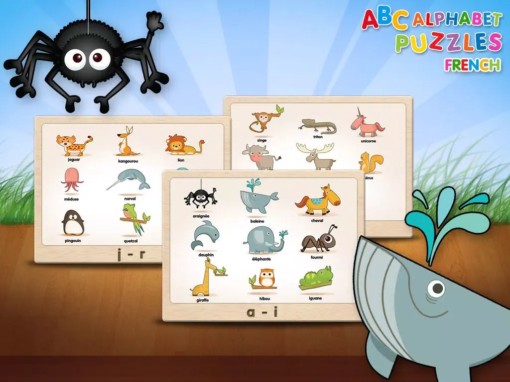 ABC French Alphabet Puzzles for Kids iPad  स्क्रीनशॉट